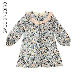 Smockingbird Floral Kids Dress - Multicolor